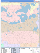 West Bloomfield Digital Map Color Cast Style